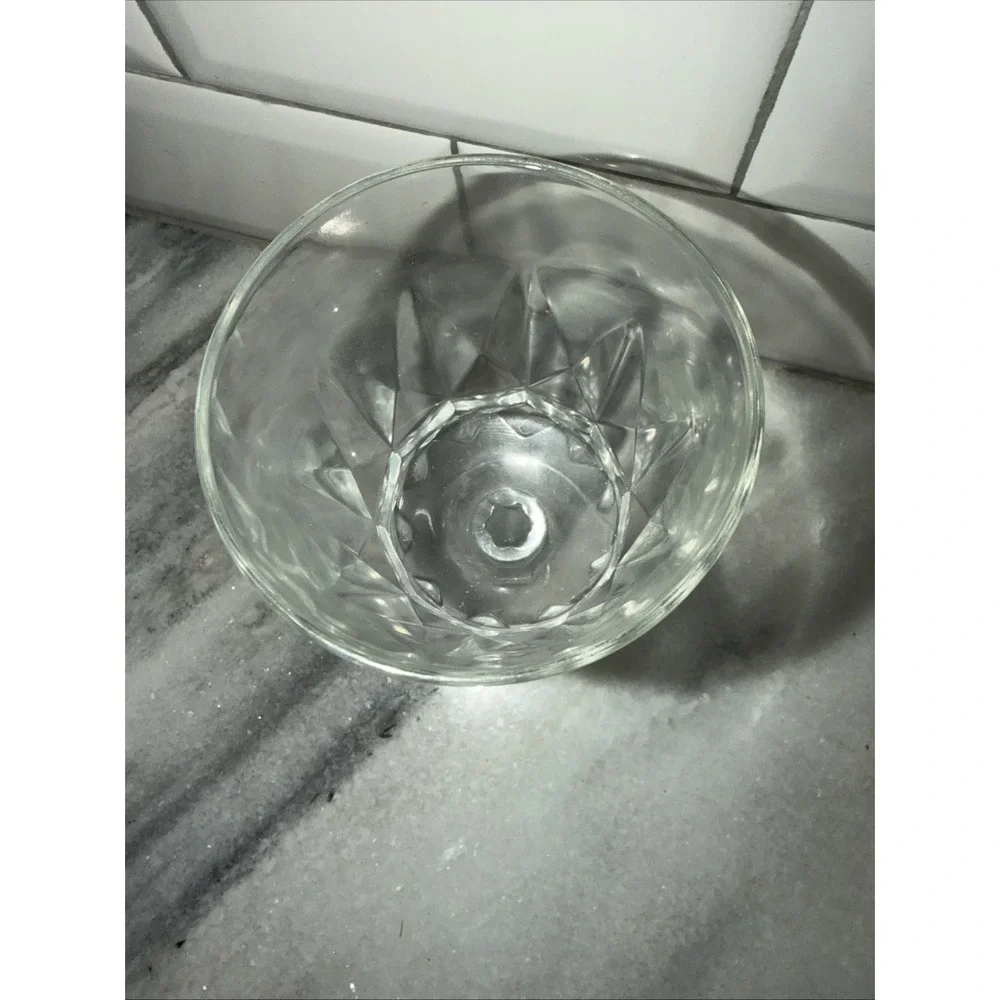 Set of 6 Vintage Arcoroc‎ France Arctic Stemmed Crystal Wine Glasses 5